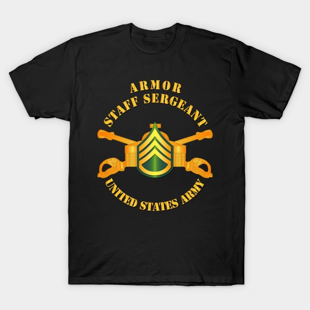 Armor - Enlisted - Staff Sergeant - SSG T-Shirt by twix123844